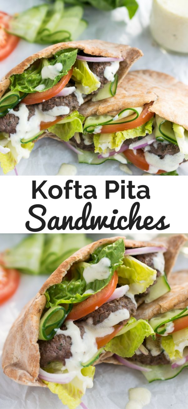 Kofta Pita Sandwiches - by Cooks and Kid